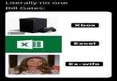 Literally no one Bill Gates: Xbox Product Excel Ex-wife