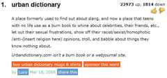 Urban Dictionary definition of Urban Dictionary