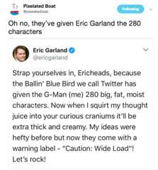 more copypasta abuse on twitter after the character limit change to 280 more copypasta abuse on twitter after the character limit change to 280