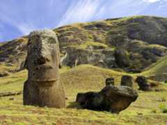 Stone heads of Easter Island