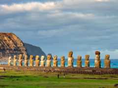 statues on Easter Island