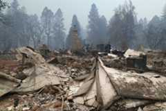 a burned Paradise, California