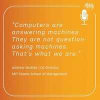 🤔What can advances in machine learning teach us about human minds and behavior? Brad Peterson, Nasdaq CIO, and Andy McAfee, Co-Director of MIT’s Initiative on the Digital Economy discuss on the Second Season of #TomorrowsCapital. 👆