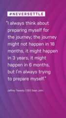 "I always think about preparing myself for the journey; the journey might not happen in 18 months, it might happen in 3 years, it might happen in 6 months, but I'm always trying to prepare myself." -Jeffrey Tweedy, CEO Sean John #Inspiration