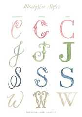 watercolor alphabets with the letter s and w in different colors on white paper