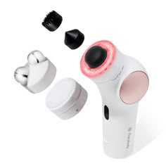 Give the gift of beautiful skin with this 6-in-1 device. The set includes the device itself, plus a variety of interchangeable heads—three percussive massage attachments, a microcurrent ring, an LED therapy ring (with red, blue, and infrared light), and a cleansing ring. Each is designed to treat skin differently, from resurfacing to minimizing fine lines to soothing. Facial Massager Tool, Nuface Mini Facial Toning Device, Facial Massager Device, Microcurrent Facial Device, Microcurrent Facial Massager, Facial Devices, Microcurrent Facial, Led Therapy, Oprahs Favorite Things