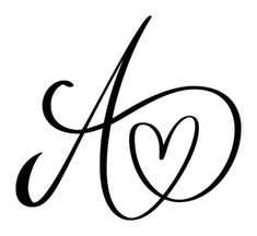 the letter person with a heart on it