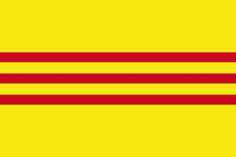 the flag of spain is shown in red and yellow stripes on a bright yellow background