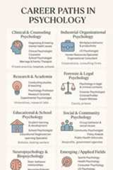 a poster with the words, career in psychology and other things to know about it