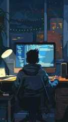 Lakshay Chauhan coding illustration