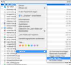 contextual menu item in Finder
