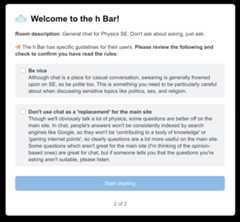 Chat room description and guidelines