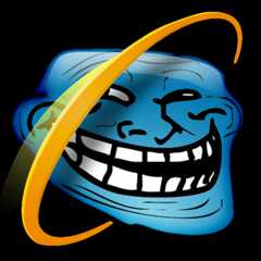 Internet Explorer TrollFace
