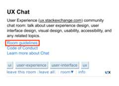 Chat room guidelines link