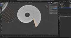 Then I merge le faces. It's grueling