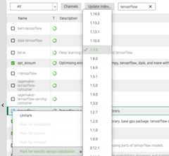 screenshot Anaconda navigator