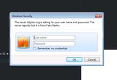 IE11 displaying a native dialog