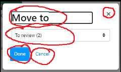 tabbing to the title of the Move to dialog