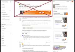 Avatar hidden above ad