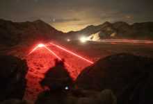 U.S. Marines with 2nd Battalion, 4th Marine Regiment, 1st Marine Division conduct a night live-fire range during Service Level Training Exercise at Marine Corps Air-Ground Combat Center, Twentynine Palms, California, Dec. 17, 2025. SLTE is designed to be a challenging, realistic training environment that produces combat-ready forces capable of operating as an integrated Marine Air Ground Task Force across all domains of military operations. (U.S. Marine Corps photo by Cpl. Christian Cutter)