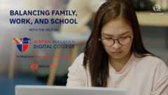 Watch how this mother balances family, work, and school