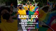 Order in the Court: Same-sex couples can now be property co-owners