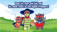 WATCH: Deaf six-year-old reacts to Super Prepper videos