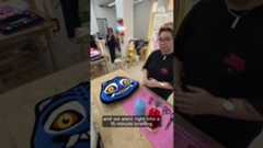 Learning how to tuft rugs at Oh Craft! Studio