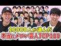 10899人が投票！お笑いファンが選んだ本当にメロい芸人ランキングTOP100