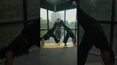 Partner poses with the Light Active yoga mat