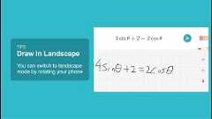 Solve long equations, draw in landscape!