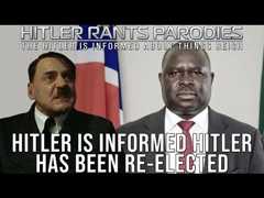 Hitler is informed Hitler has been re-elected