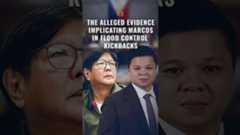 The alleged evidence implicating Marcos in flood control kickbacks