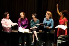 Faye Christall, Sarah Kate Howarth, Lauren Jacobs, Katy Clayton & Lucie Shorthouse at The Band launch