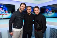 Howard Donald, Gary Barlow and Mark Owen, the current Take That lineup