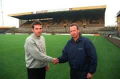 Former Hull City player manager Warren Joyce and assistant manager John McGovern