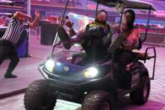 Roman Reigns runs over Kevin Owens