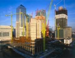 Construction still continues on the Wharf