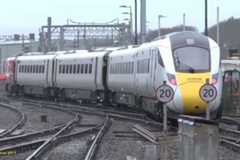 First trial run of new Hitachi high speed train