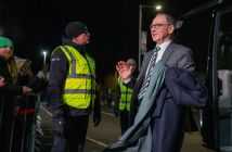 Martin O'Neill arrives at St Mirren Park