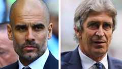 Pep Guardiola and Manuel Pellegrini
