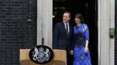 David and Samantha Cameron outside No 10