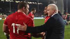 Lions boss Warren Gatland congratulates replacement prop Jack McGrath