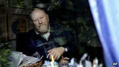 Danish cartoonist Kurt Westergaard is seen at his home near Aarhus, Denmark, June 2010