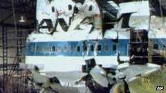 Lockerbie bomb wreckage
