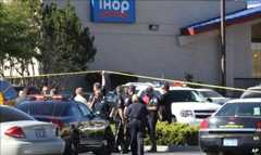 Emergency personnel at the IHOP in Carson City, Nevada on 6 September 2011