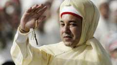 King Mohammed VI of Morocco waves to crowds during Throne Day Celebrations at the Royal Palace on 31 July, 2006 in Rabat, Morocco