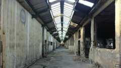 Factory in Patras, once used as a shelter