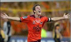 Matt McKay celebrates