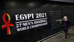 The logo for the 2021 Men's Handball World Championship in Egypt